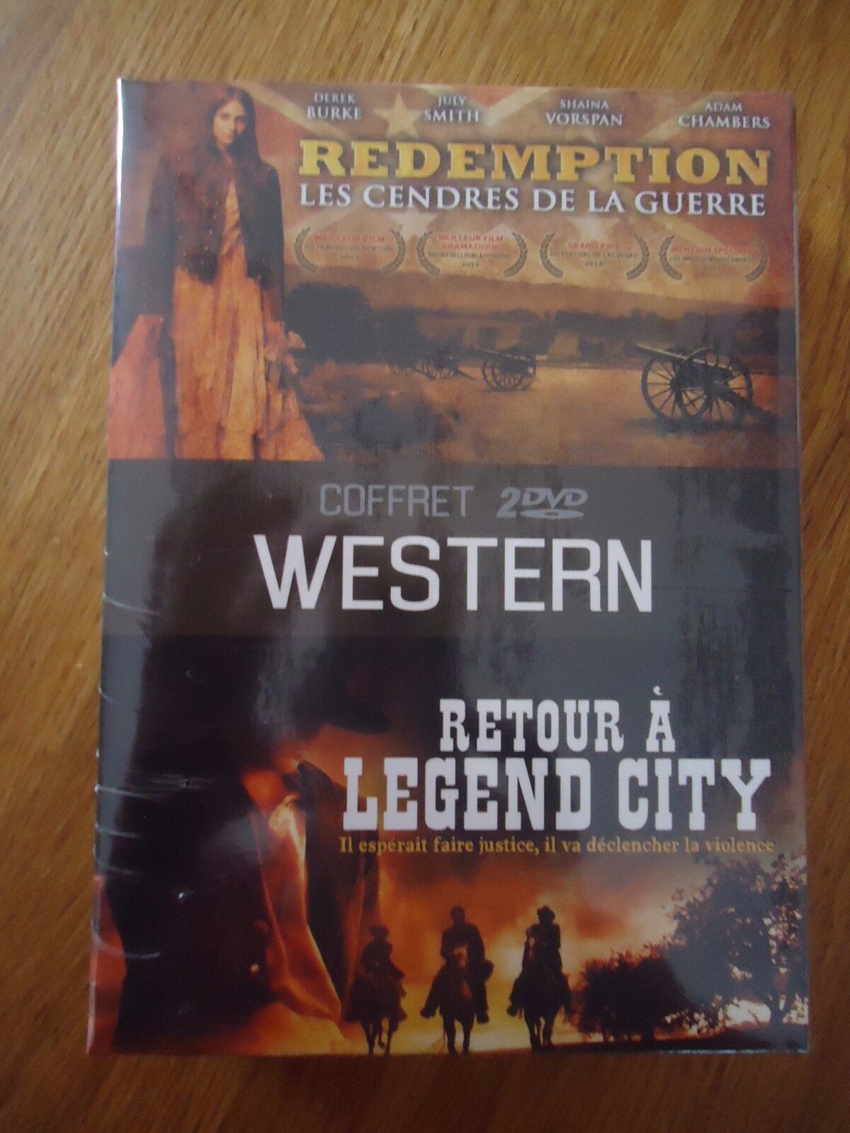 Nuova Cofanetto 2 DVD Lotto Western Ritorno Legend City Redemption Cenere Guerra