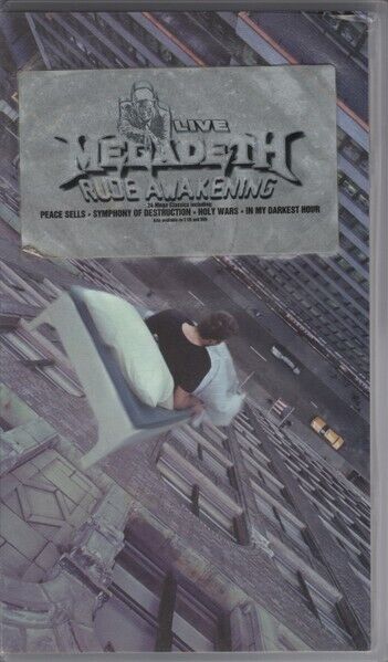Megadeth – Rude Awakening - VHS,PAL,NEW,UNPLAYED,NO SEALED,NON SIGILLATA