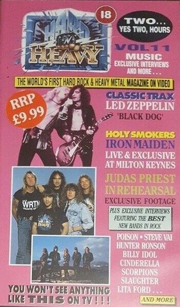 Various – Hard 'N' Heavy Volume 11 - VHS,PAL,UNPLAYED (LED ZEPPELIN,POISON ,ECT)
