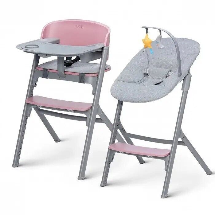 Kinderkraft Seggiolone Pappa Evolutivo Trasformabile in Sedia con LIVY Pink