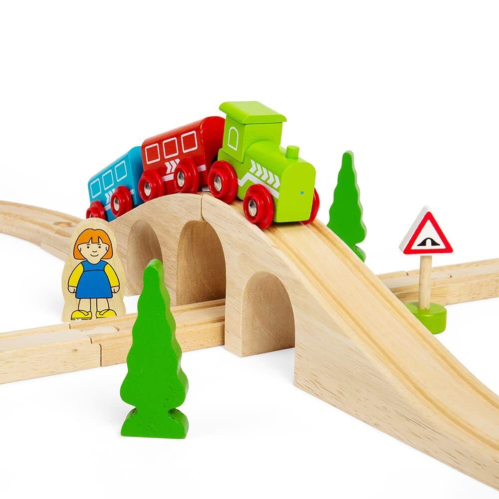 Bigjigs Rail Houten Cijfer van Acht Train Set