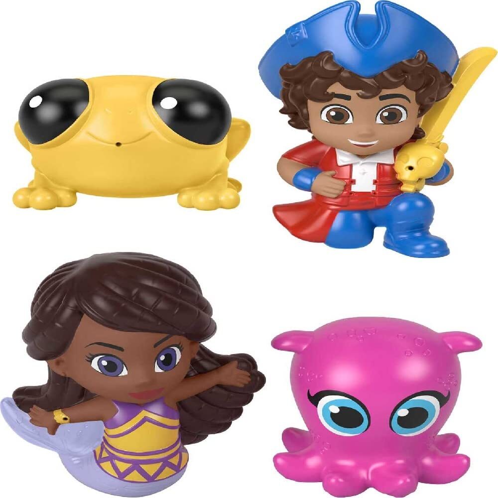 Fisher-Price Santiago of The Seas Pirate Bath Squirters Toys with Santiago Kiko