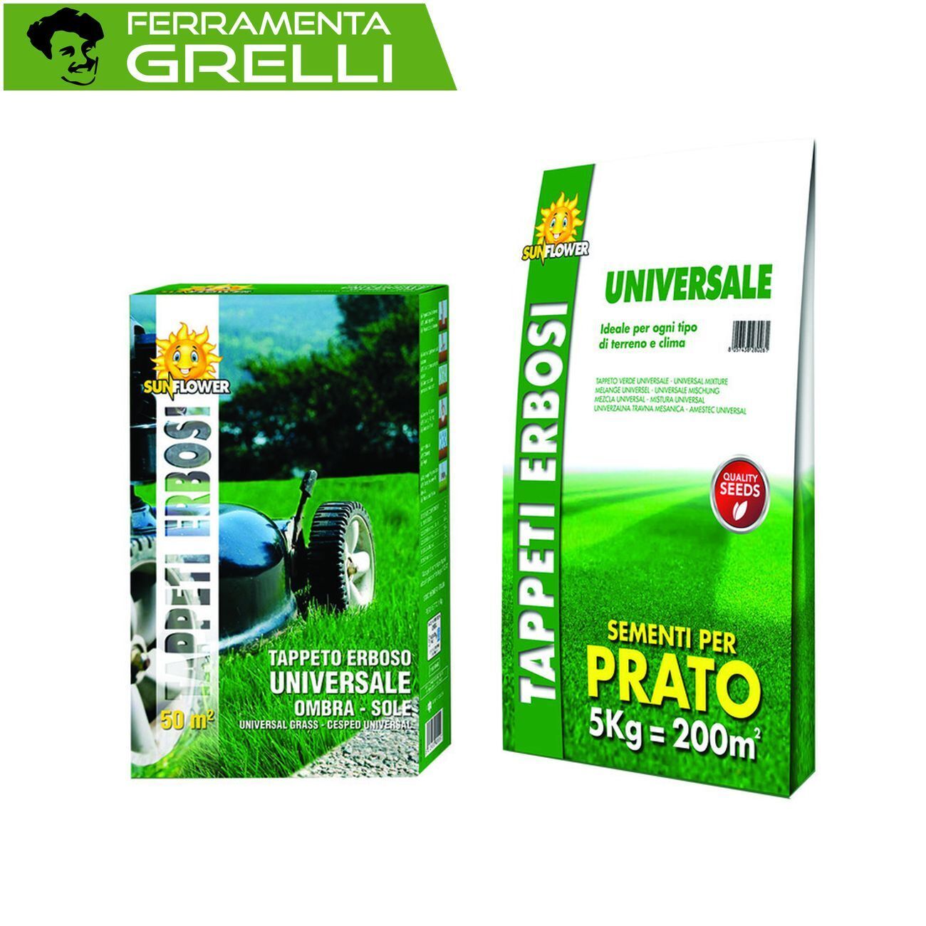 SEMI PRATO UNIVERSALE  • kg 1 per mq.50 di prato