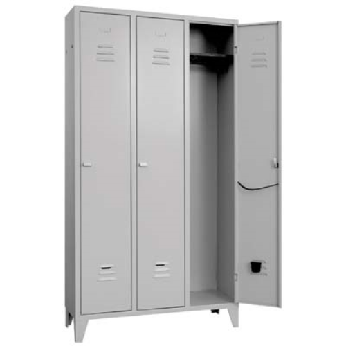 Armadio spogliatoio montato prometal vern grigio posti 3 h.mm 1795 mm 1000x350 P