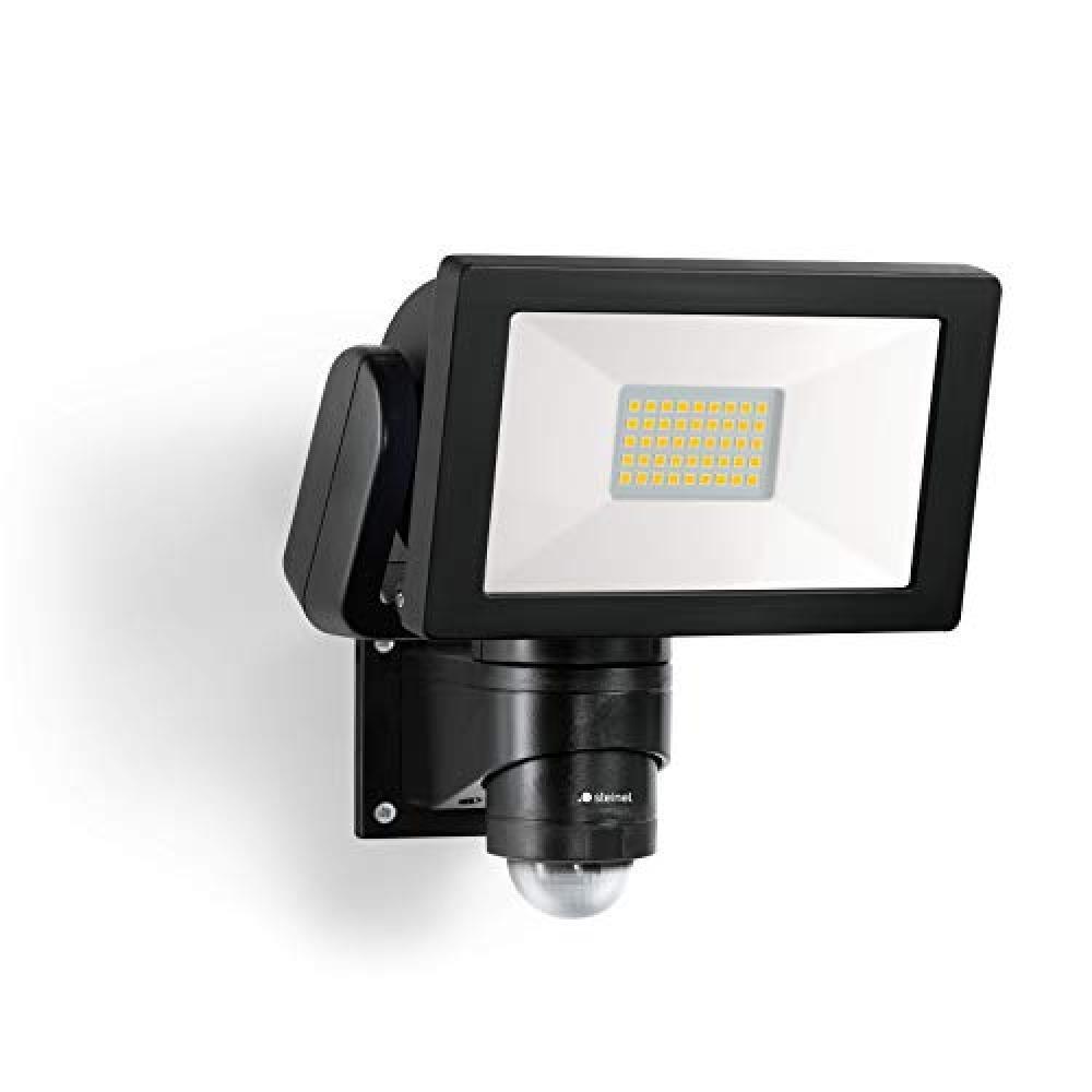 Steinel Faretto a LED LS 300 S nero, proiettore da 29,5 W, rilevatore di movimen