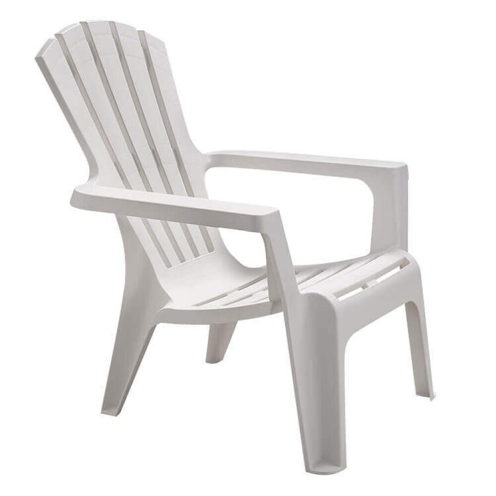 Sedia da Giardino Polipropilene 73x80x88h cm Bianco -hF807291-BIAN BICA