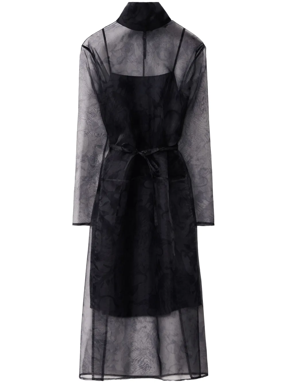 Fabiana Filippi printed silk midi dress - Nero