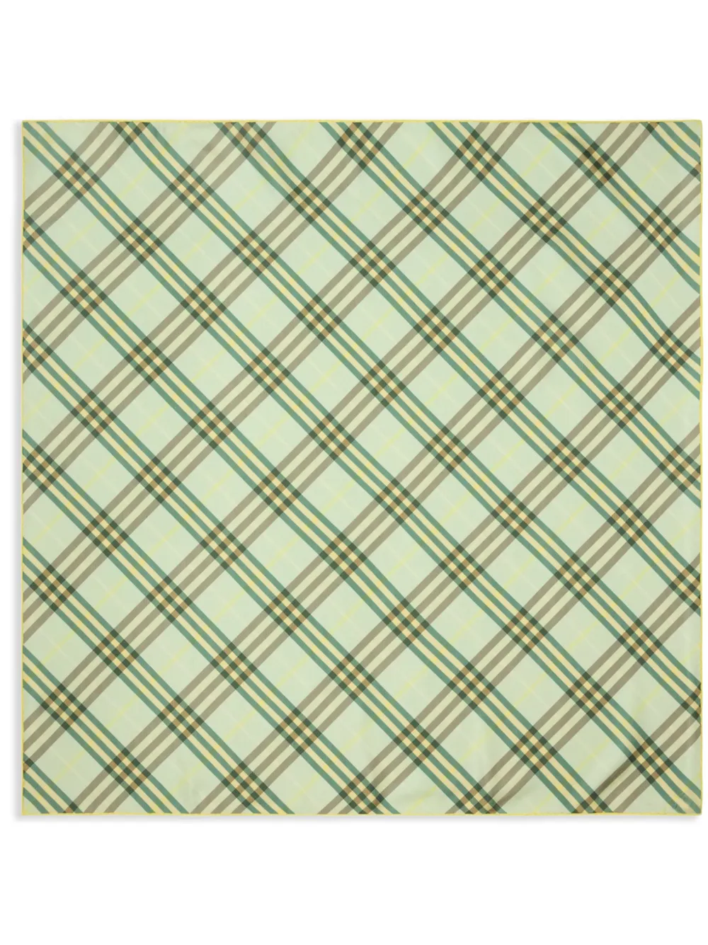 Burberry Check silk scarf - Verde