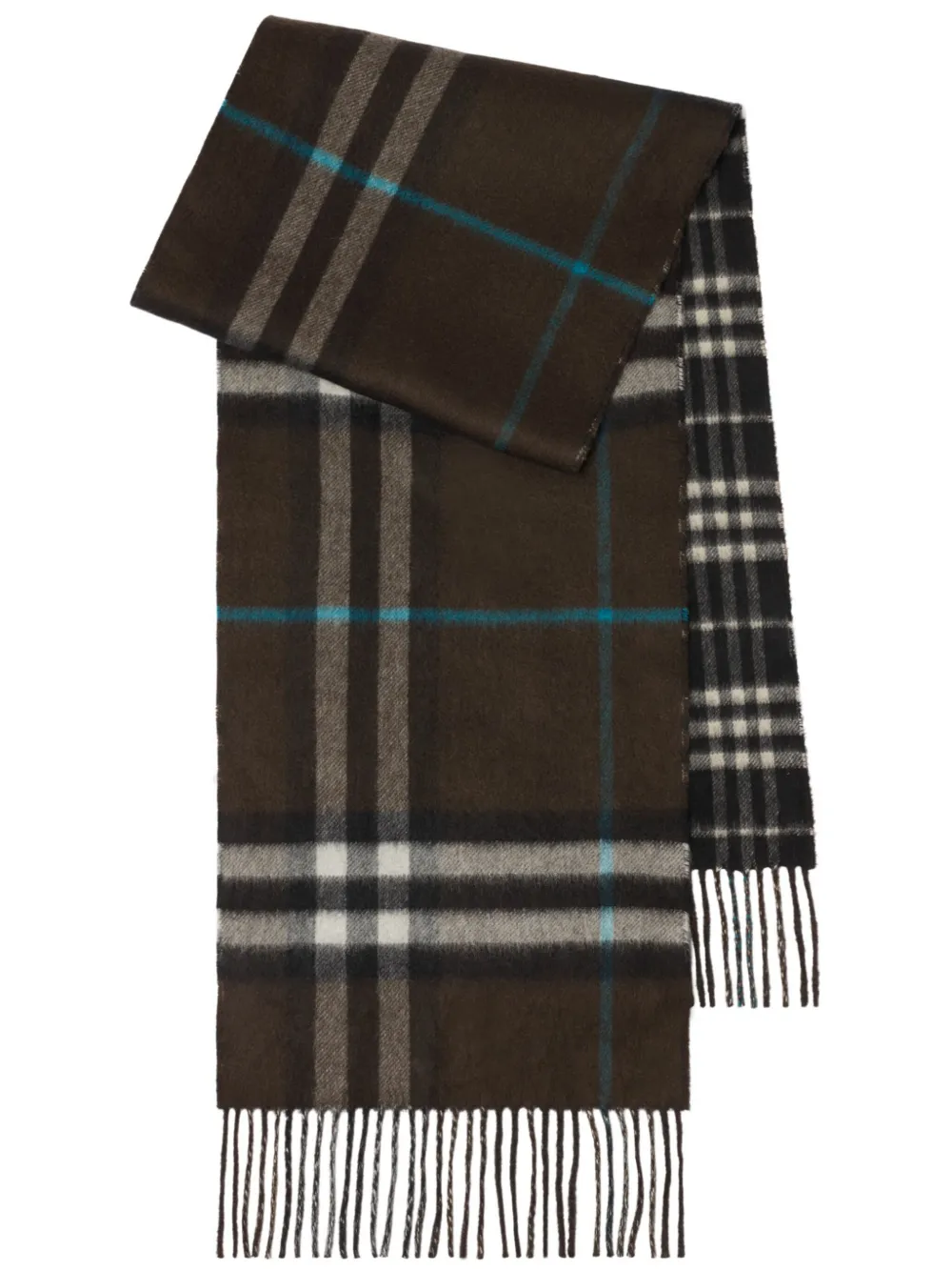Burberry reversible checked scarf - Nero
