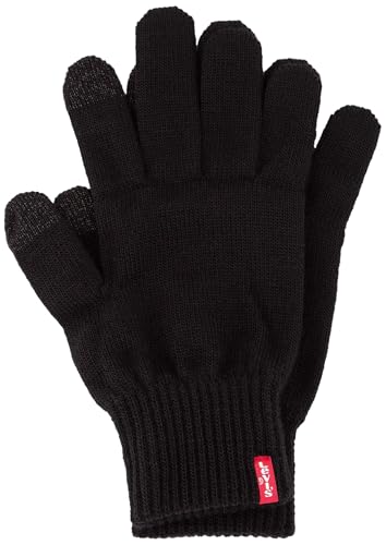 Levi'S Ben Touch Screen Gloves, Guanti Uomo, Nero (Black), Medium