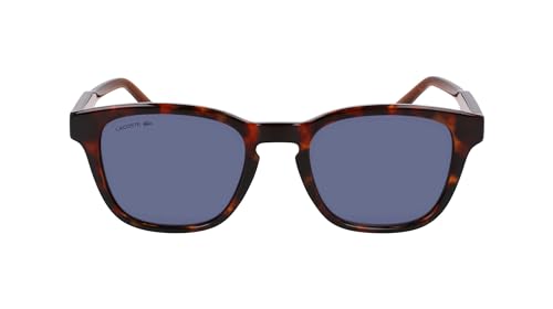 Lacoste Men'S Sunglasses L6026S - Havana Brown With Solid Blue Lens