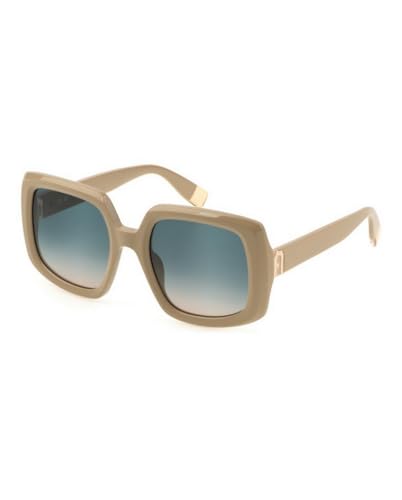 Furla Sunglasses Sfu709 Shiny Full Beige 54/21/140 Donna Occhiali