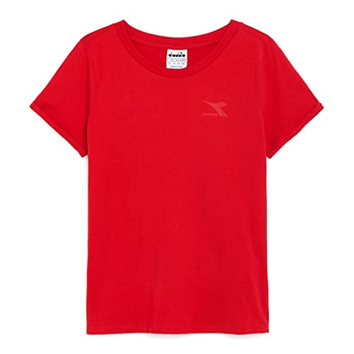 Diadora L.T-Shirt Ss Core, Carmine Red, Xs Donna
