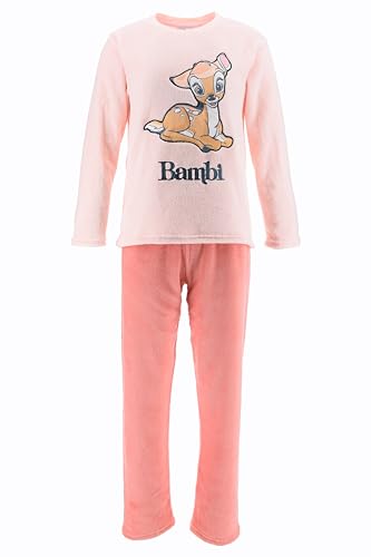 Disney Bambi Donna Pigiama Lungo (Rosa Chiaro,Xl)