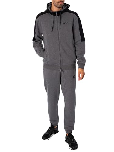 Ea7 Uomo Tuta Logo, Grigio, S