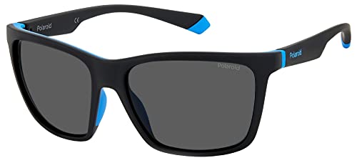 Polaroid Pld 2126/S Sunglasses, Oy4/M9 Black Azure, L Men'S