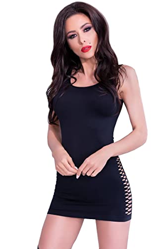 Chilirose Vestido Cr-4304 Set, Nero (Nero), Estandar Donna