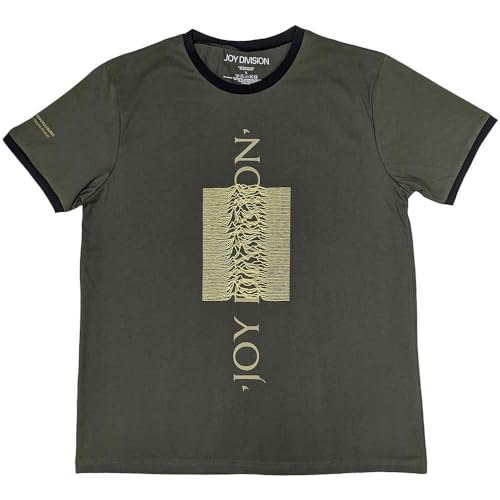 Rock Off Officially Licensed Products Joy Division Blended Pulse Ringer T Shirt Size M