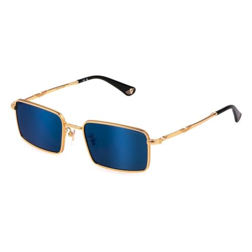 Police Sunglasses Spll85 Shiny Endura Gold Sandblasted Or Matt Pa 54/19/145 Uomo Occhiali