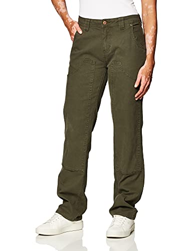 Dickies Carpenter Pant, Pantaloni Donna, Rinsed Moss Green, 31W
