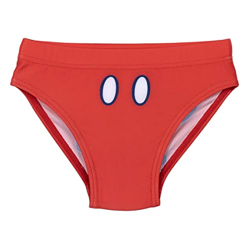 Cerdá Life'S Little Moments Costume Da Bagno Slip Di Topolino Per Bambino Colore Rosso, 24 Months Unisex Baby