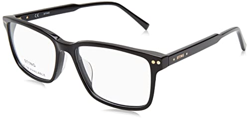 Sting Vst426 Occhiali, Shiny Black, 54 Uomo