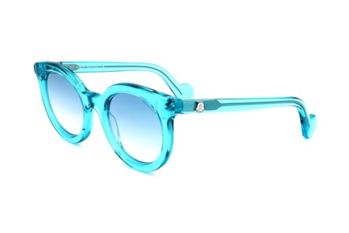 Occhiali Da Sole Moncler Ml0015 84X Shiny Light Blue 51/24/ Woman