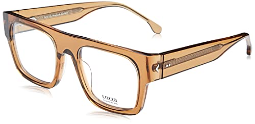 Lozza Vl4327 Occhiali, Shiny Transp.Light Brown, 53 Uomo