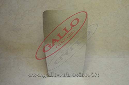 Specchio Retrovisore Specchietto Esterno - Solo Vetro Con Biadesivo, R.1260, Cromato, Compatibile Con Nissan Atleon Anno 2001