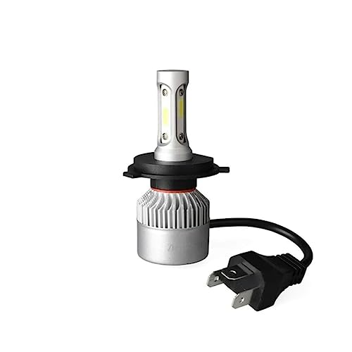 Kit 2 Lampadine H4 P43T Led Ventilato 80W 10000 Lumen 6500K Per Moto Auto