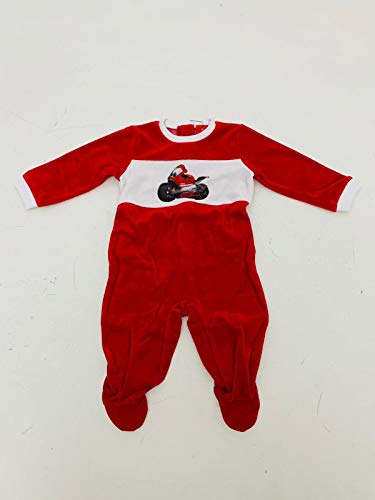Tutina In Ciniglia Neonato Chenille Newborn Overalls Compatibile Con Ducati 9 Mesi 987679604 New