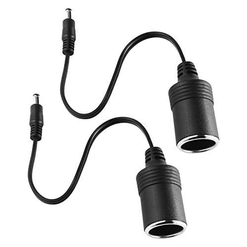Be In Your Mind 2 Pz Presa Accendisigari A 5.5Mmx2.1Mm Cavo Adattatore Accendisigari Auto Prolunga Spina Convertitore Adattatore Cavo 12/24 V 30 Cm Ne