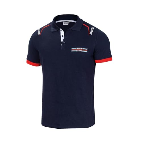 Sparco Martini Racing Polo Unisex Adulto, Multicolore, 42/50 Eu