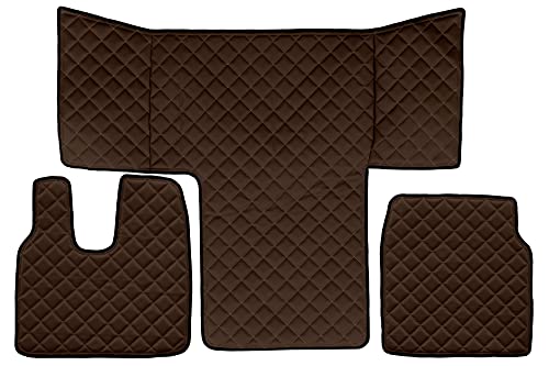 F-Core Copricofani Camion Compatibile Per Man Tgl Tgm Tgs 01.13-12.19 L Cab Lx Cab Marrone