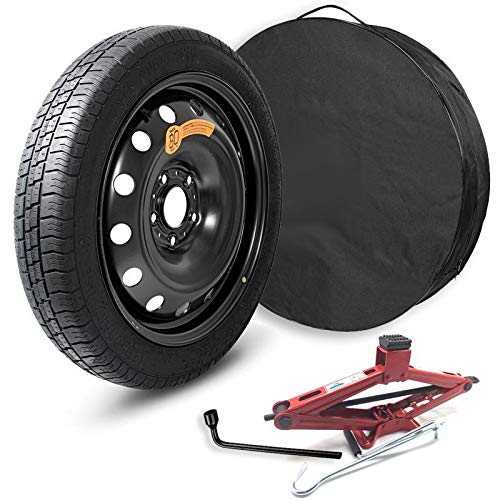 Aiways Kit Ruotino Di Scorta 17 Inch Compatibile Con Ford Puma Pu J2K Dall'Anno 2019 - Accessori Inclusi (Crick/Chiave/Sacca)