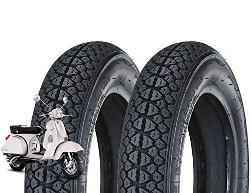 Union Egc10Dmu Coppia Pneumatici 100/90-10 Per Scooter Piaggio Vespa Vespone Ape 61L Gomme Copertoni Disegno M I C H E L I N