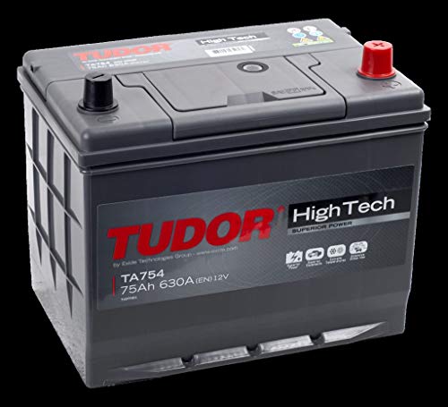 Batteria Tudor Ta754 - Ah 75 / A 630 - L 270, P 173, H 222 - Polo Dx
