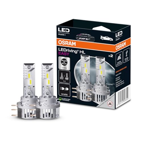 Osram Ledriving Hl Easy ≜ H15, Lampada Led Abbaglianti E Anabbaglianti, Bianco Freddo 6500K, Nessun Accessorio Necessario, Solo Per Uso Fuoristrada -