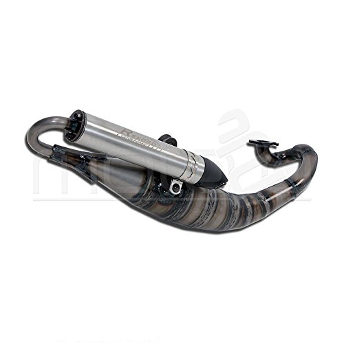 Giannelli Marmitta Scooter "Rekord" Malaguti F.12 Phantom Motore Raff. Aria '08/09 Mod.Non Power Up Silenziatore Nichrom