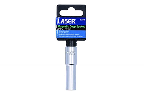 Laser 7786 Magnetic Deep Socket 3/8"D 10Mm