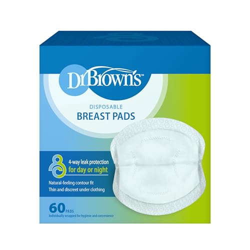 Dr. Brown'S Assorbenti Monouso Monouso Per Allattamento Al Seno E Perdite – 60 Pezzi – La Confezione Può Variare