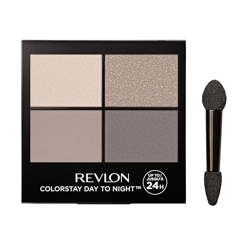 Revlon Colorstay Day To Night Eyeshadow Quad, Palette Ombretti, Durata Fino A 24 Ore, Formula Ibrida, 570 Stunning - 4,5G