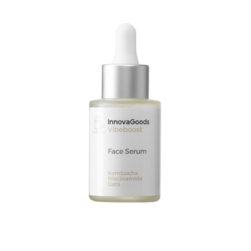 Innovagoods® Siero Facciale 30 Ml Con Estratto Di Kombucha, Niacinamide, Acido Ialuronico, Calendula & Avena, Siero Idratante Viso Donna, Rivitalizza,