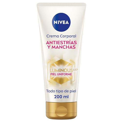 Nivea Luminous 630 Crema Corpo Anti-Striature E Macchie (1 X 200 Ml), Crema Nivea Anti-Smagliature Per Un Tono Uniforme Della Pelle, Idratante Per Il