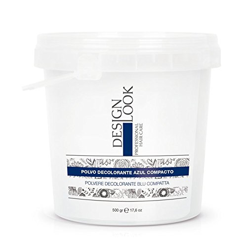 Design Look Polvere Decolorante Compatta Blu 500Gr, Nero, Standard