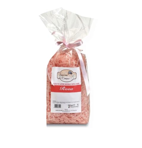 Sapone Di Un Tempo Scaglie Di Sapone Naturale Fatte A Mano Alla Rosa 500 Gr