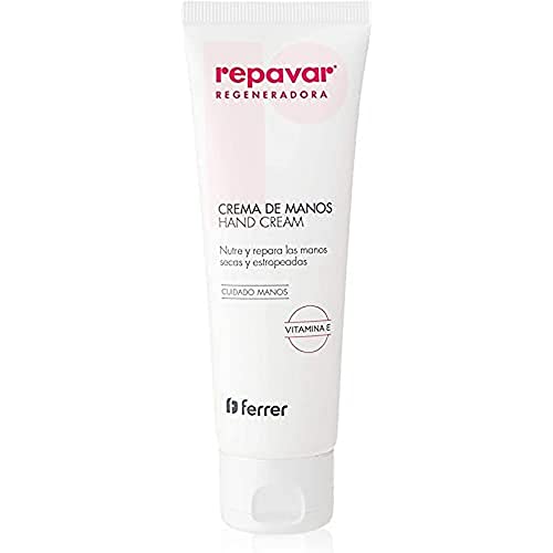 Repavar - Crema Mani Con Rosa Mosqueta, Acido Ialuronico E Collagene - Arricchita Con Vitamina E E Glicerina - Ripara, Idrata E Rigenera Le Mani Secch