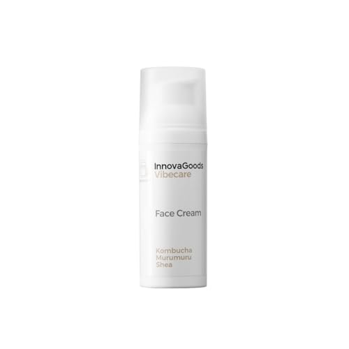 Innovagoods® Crema Idratante Viso 50 Ml Con Estratto Di Kombucha, Burro Di Karité, Burro Di Murumuru E Olio Di Noci Di Macadamia, Crema Idratante Viso