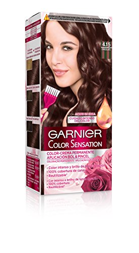Garnier Color Sensation, Colorazione Permanente, 200 Gr, No. 4.15 Cioccolato