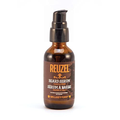 Reuzel Clean And Fresh Beard Serum - Essential, All-In-One Conditioning Men'S Beard Moisturizer- Thickening, Shaping, And Defining Hair - Light, Non-G